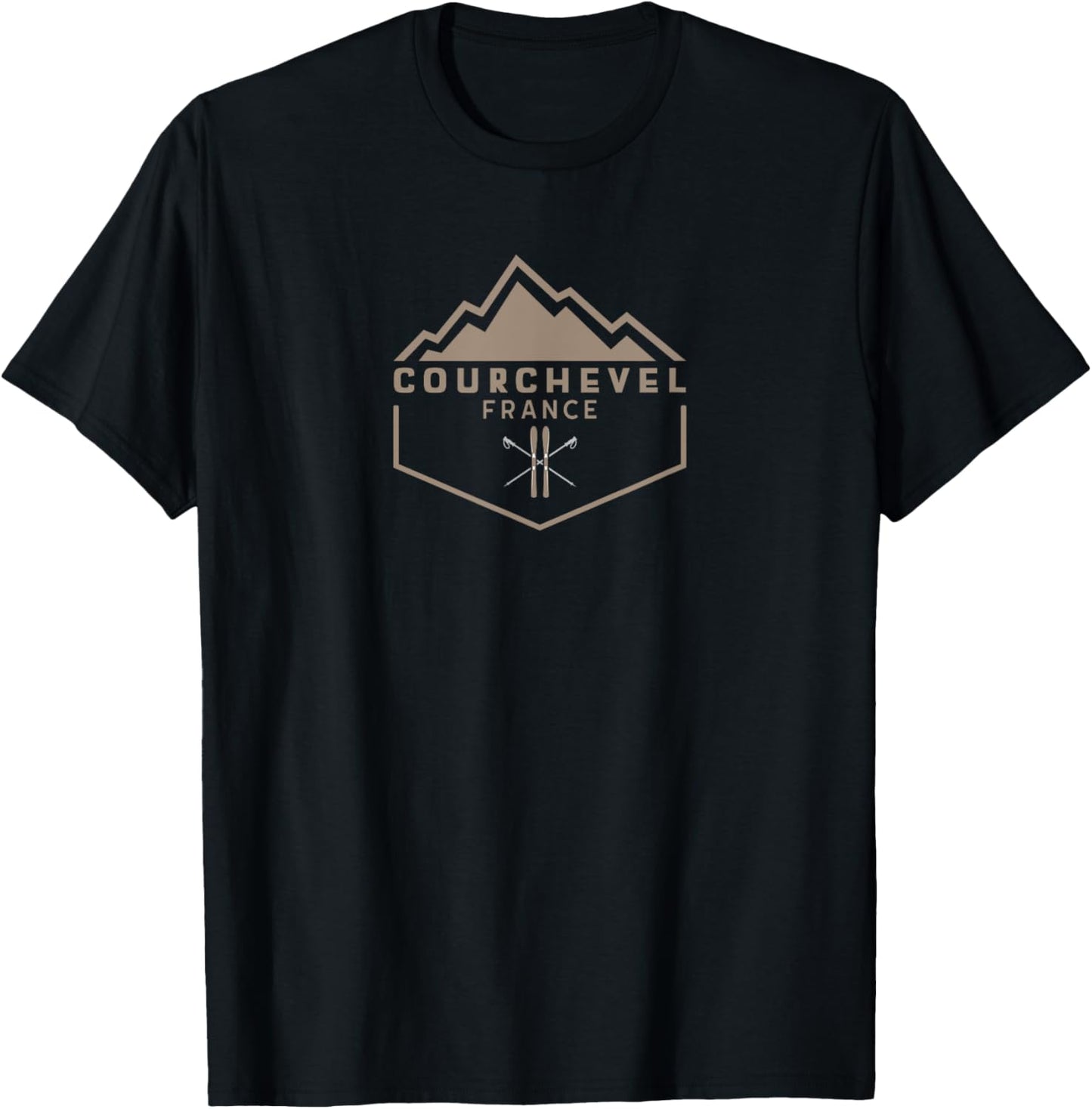 Courchevel France T-Shirt - T-Shirt | Black
