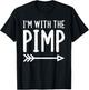 I'm With The Pimp Funny Matching Halloween Couple Costume T-Shirt - T-Shirt | Black