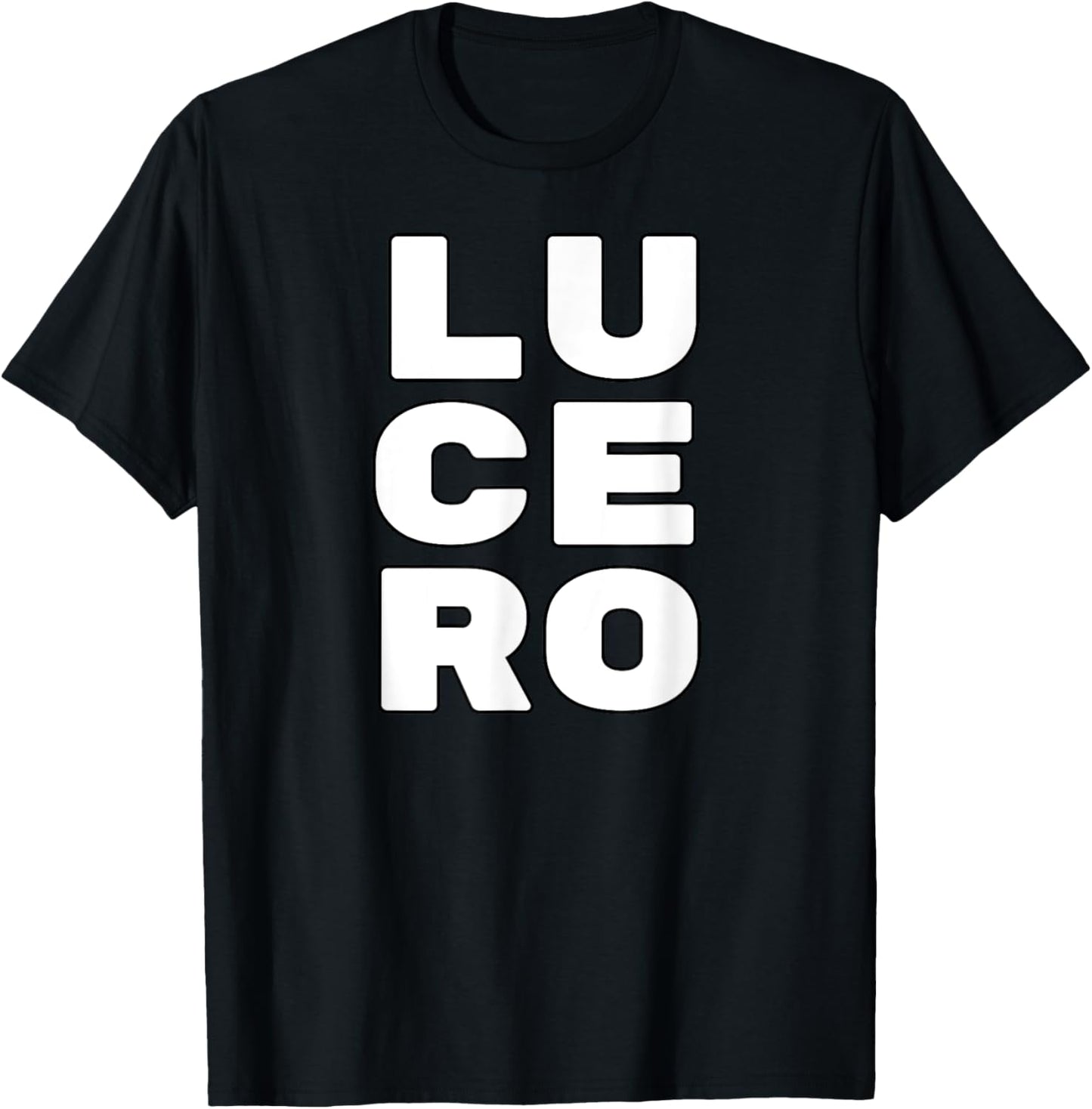 LUCERO Personalized Retro Girls Custom LUCERO Name T-Shirt - T-Shirt | Black