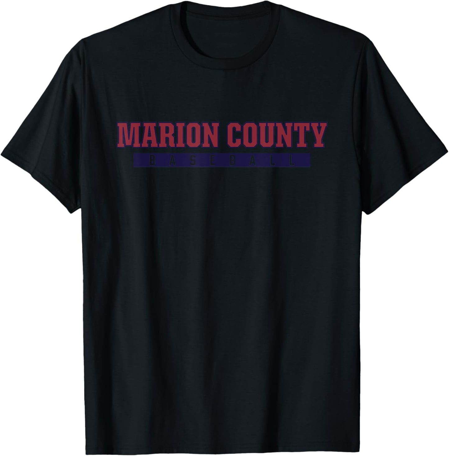 Marion County High School Baseball T-Shirt - T-Shirt | Black