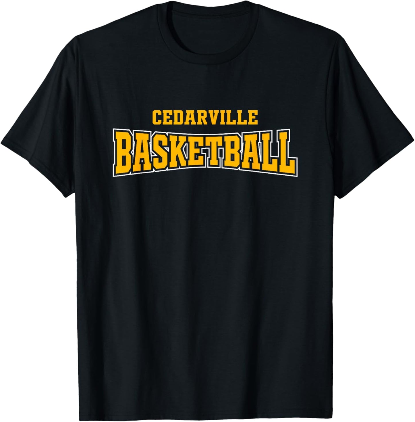Cedarville High School Basketball Warp HS T-Shirt - T-Shirt | Black