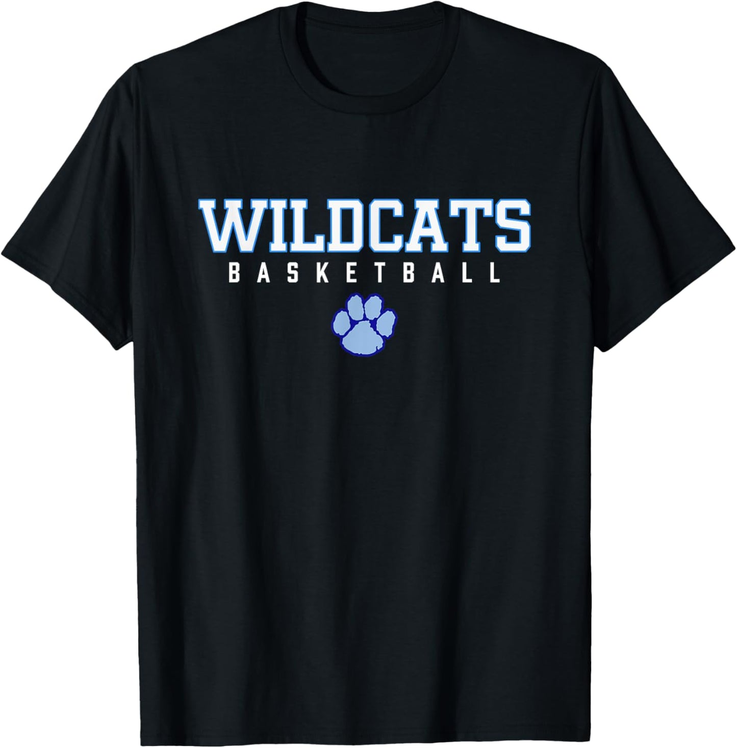 Camden County Wildcats Logo Basketball HS T-Shirt - T-Shirt | Black