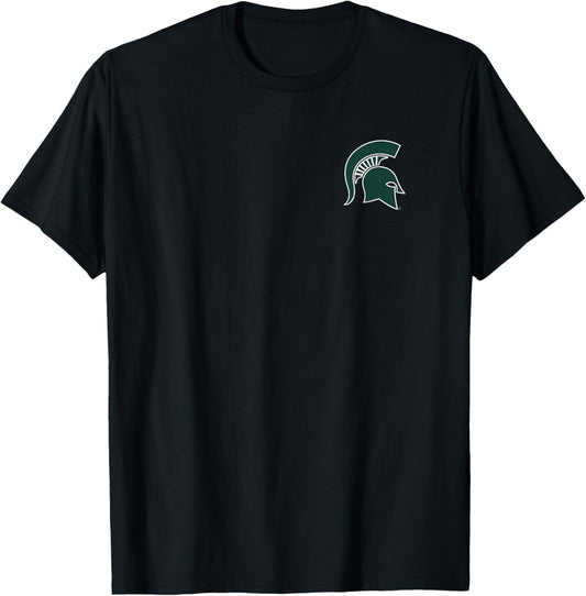 Michigan State MSU Spartans Primary Left Chest T-Shirt - T-Shirt | Black
