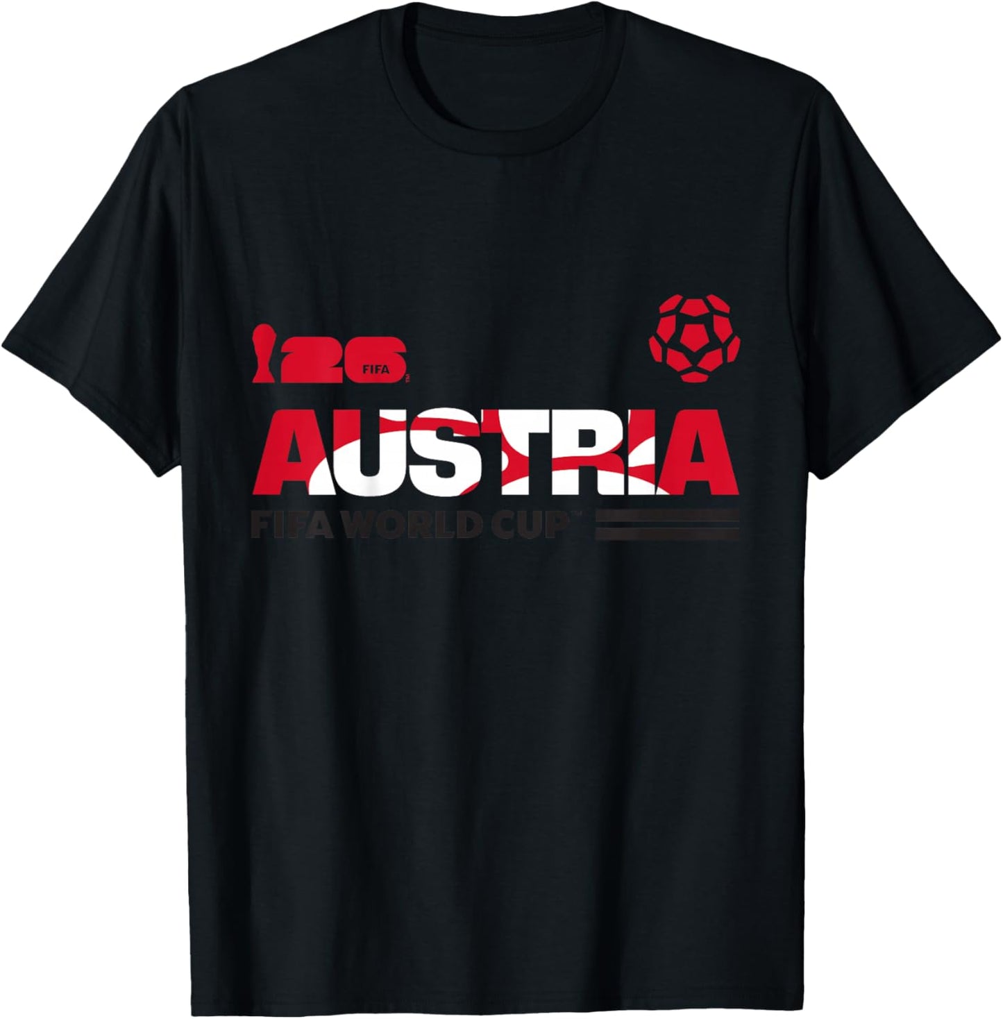 Kinder FIFA World CUP26 Qualifier Österreich T-Shirt - T-Shirt | Black