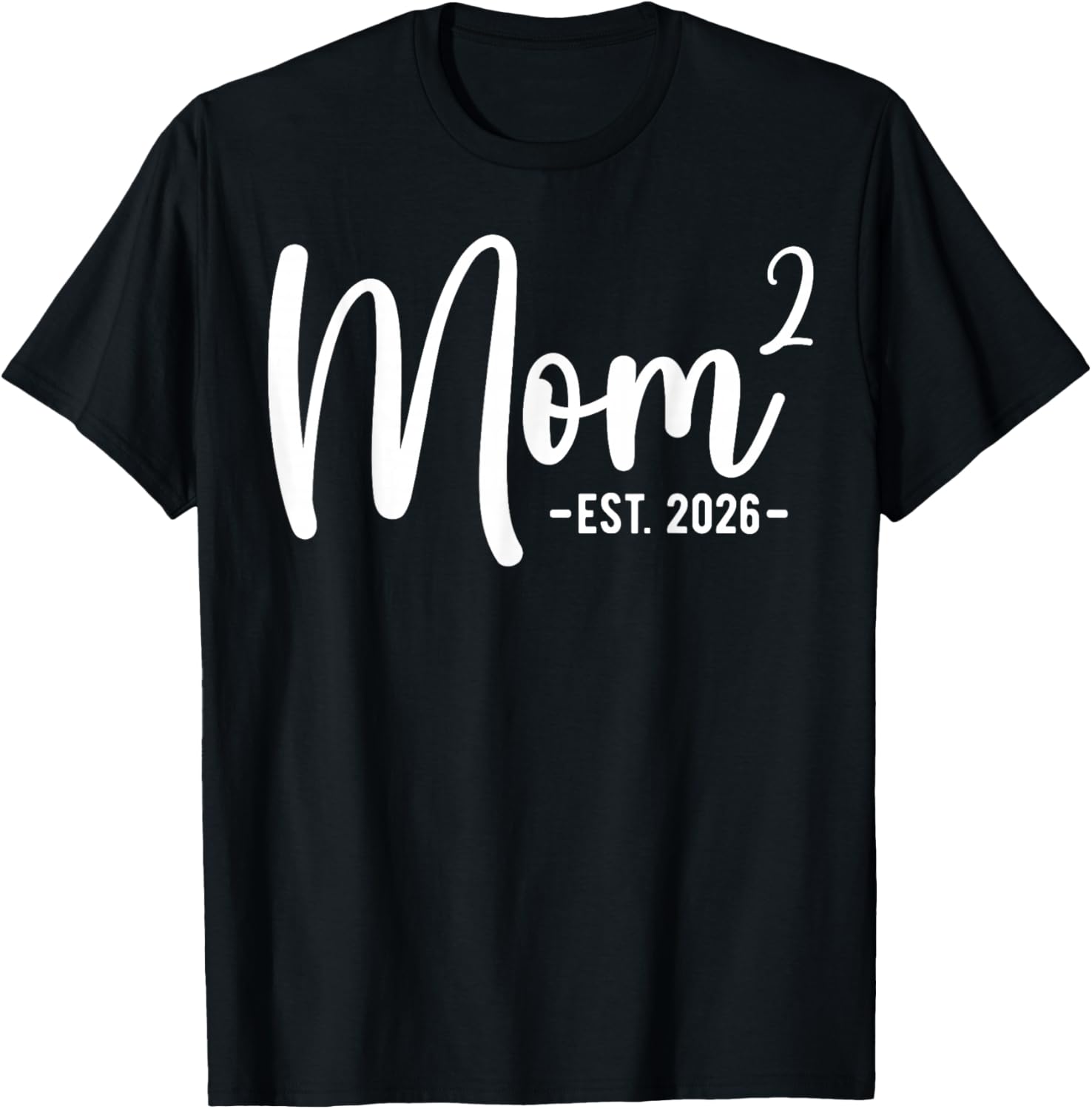 Mom of Two Mom of 2 Boys Girls T-Shirt - T-Shirt | Black