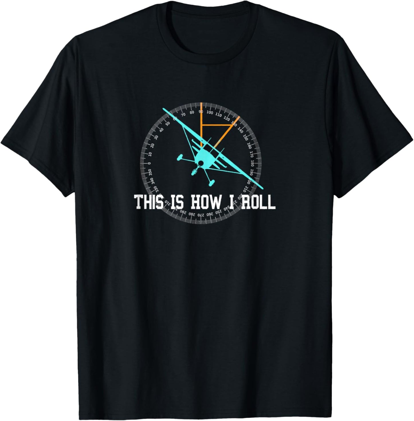 This Is How We Roll Pilot Shirt Funny Airplane Aircraft T-Shirt - T-Shirt | Black