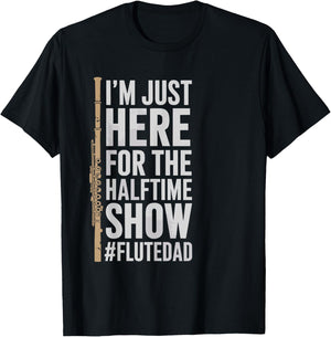 Flute Instrument Player Dad for Orchestra Flutist T-Shirt - T-Shirt | Black