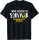 Childhood Cance Survivor Shirt Childhood Cancer Awareness T-Shirt - T-Shirt | Black