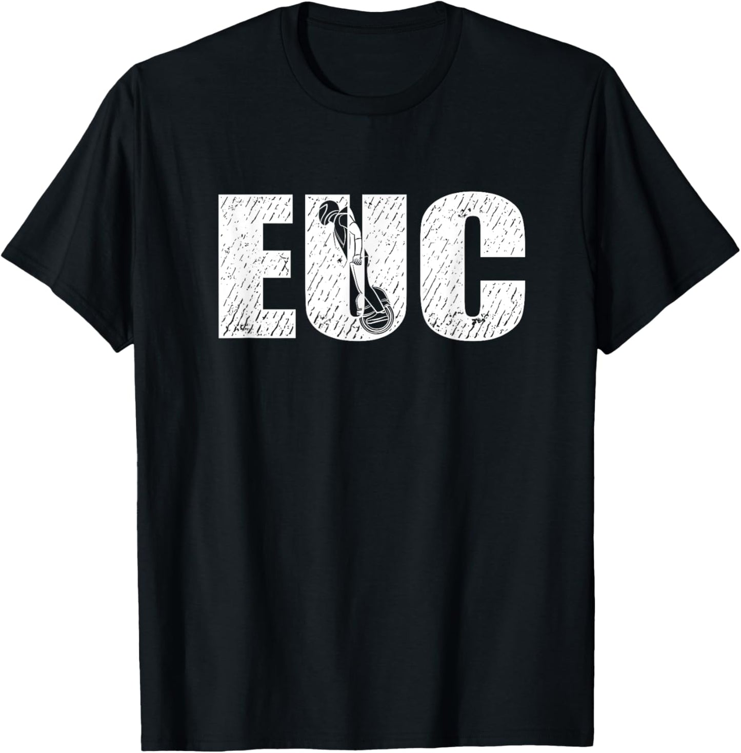 Vintage EUC Electric Unicycle Monowheel T-Shirt - T-Shirt | Black