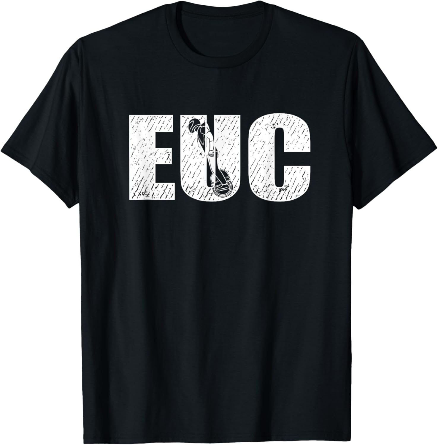 Vintage EUC Electric Unicycle Monowheel T-Shirt - T-Shirt | Black