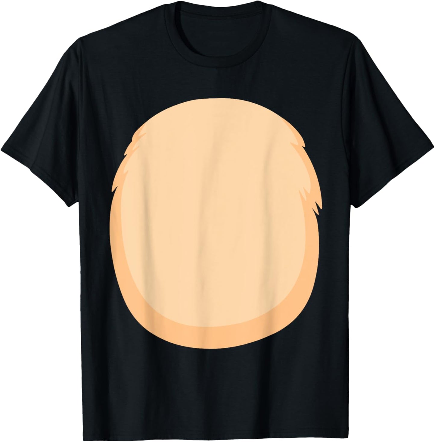 Bear Belly Costume for Halloween Furry Cartoon Stomach Brown T-Shirt - T-Shirt | Black
