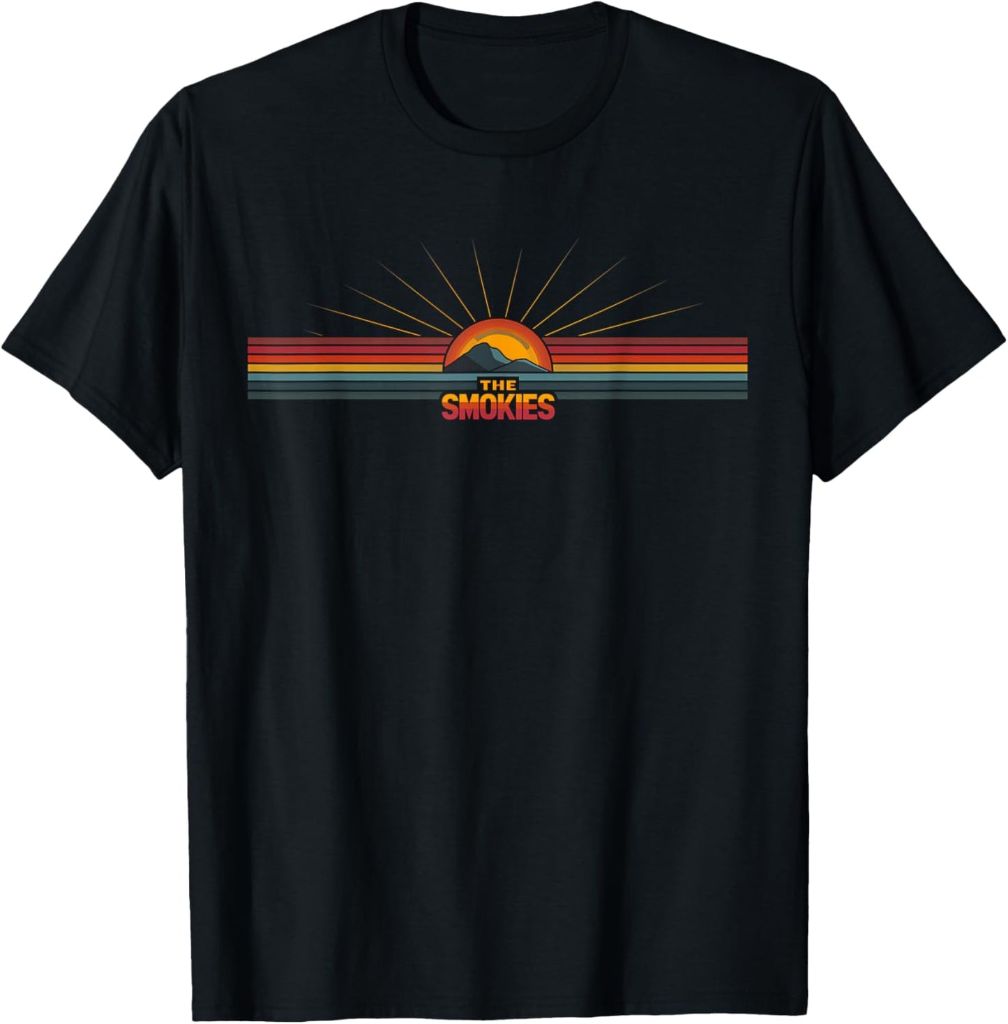 Great Smoky Mountains - US National Park Vintage Men Women T-Shirt - T-Shirt | Black