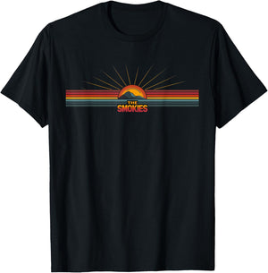 Great Smoky Mountains - US National Park Vintage Men Women T-Shirt - T-Shirt | Black