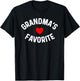 I'm Grandma's Favorite Grandchild Grandson Granddaughter T-Shirt - T-Shirt | Black