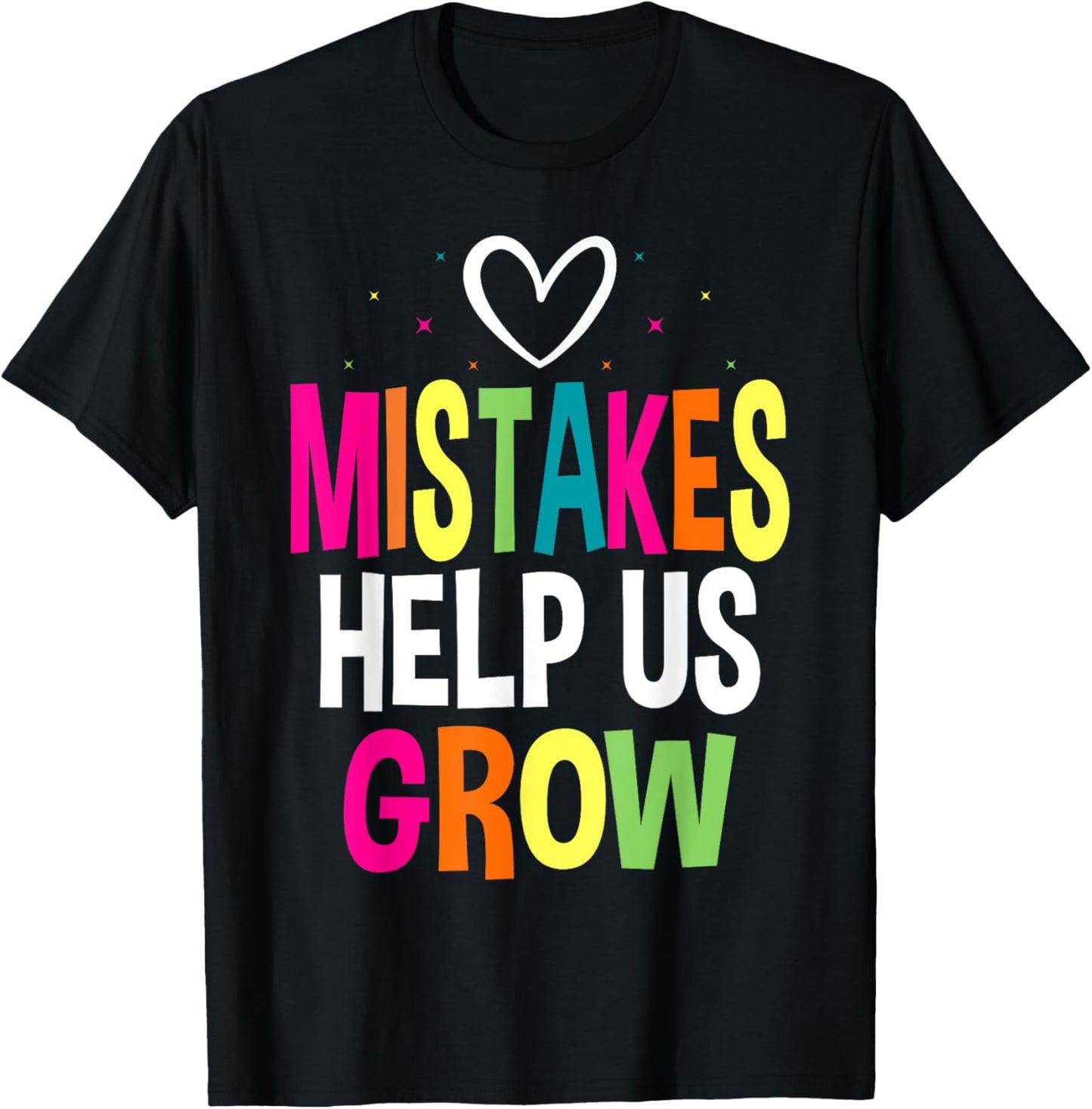 Growth Mindset Positive Back to School Teacher Student T-Shirt - T-Shirt | Black