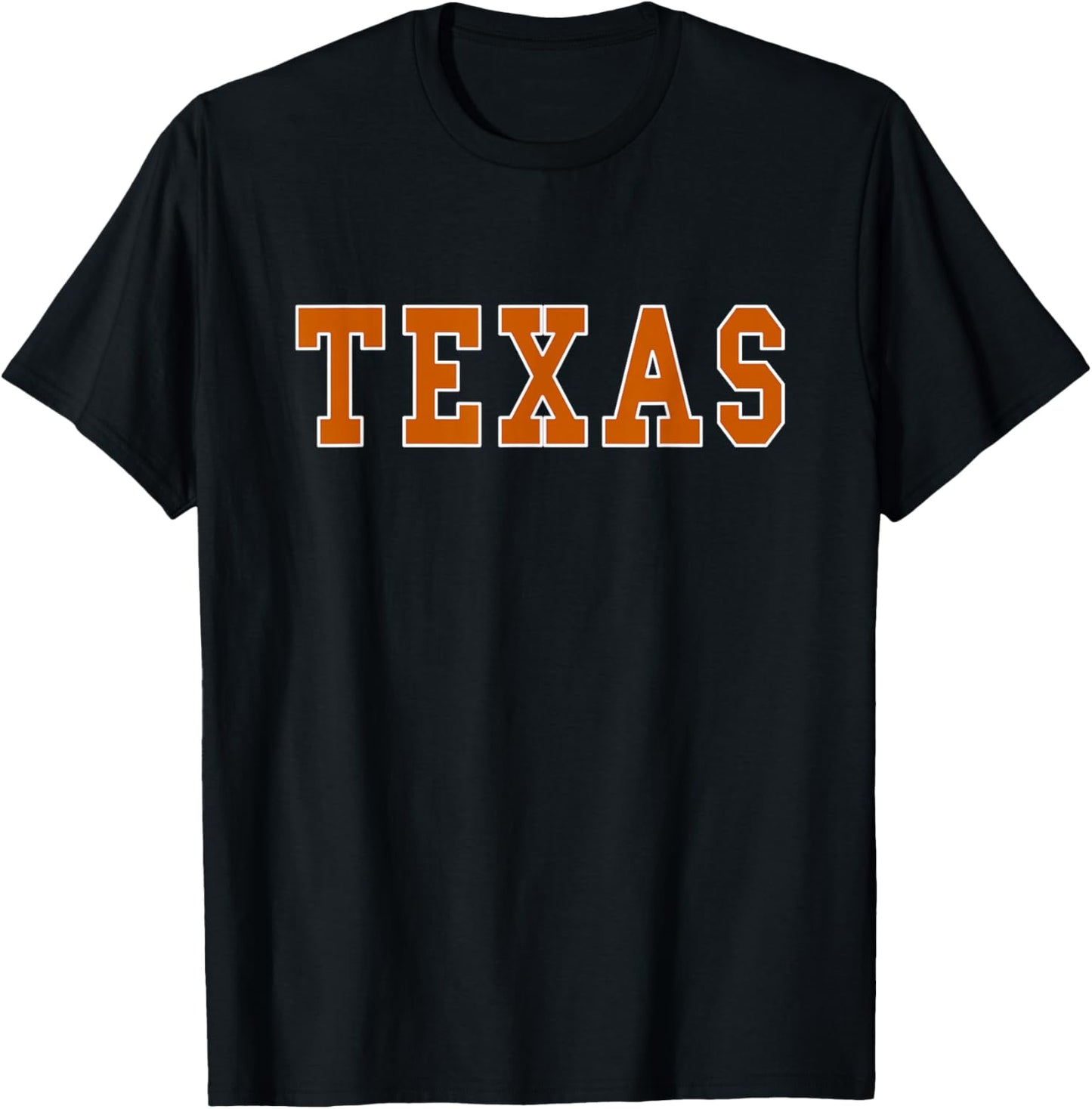 Graphic Crew Inc. TEXAS - Throwback Design - Classic T-Shirt - T-Shirt | Black