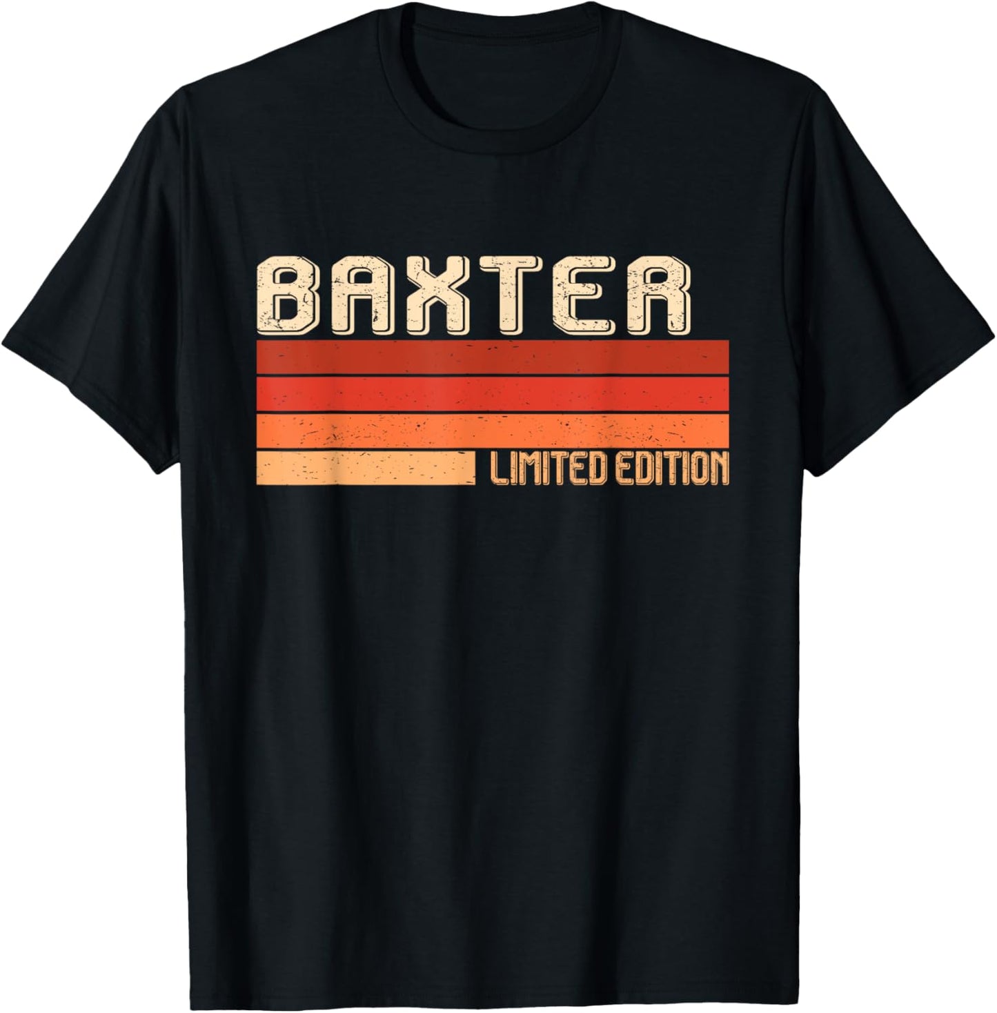 BAXTER Name Personalized Idea Men Retro Vintage BAXTER T-Shirt - T-Shirt | Black