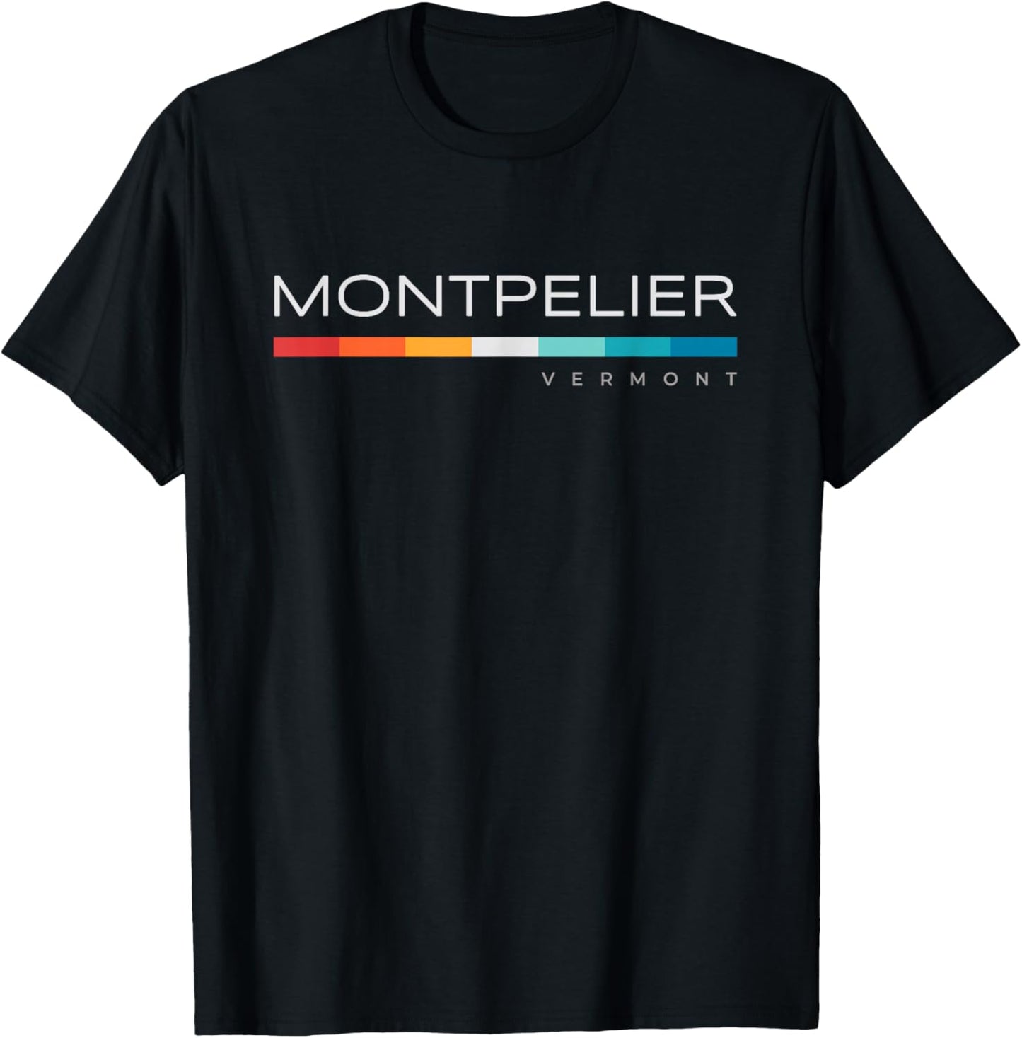 Montpelier VT Vermont Retro Design T-Shirt - T-Shirt | Black