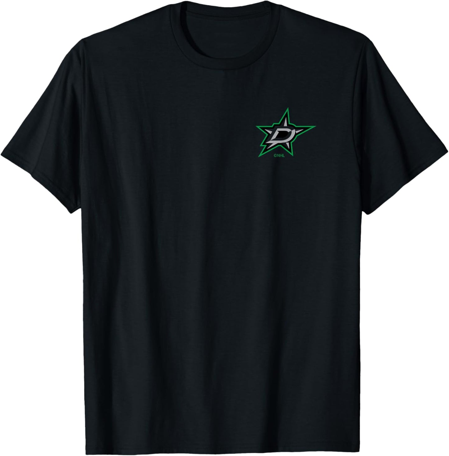 Dallas Stars Support White Officially Licensed T-Shirt - T-Shirt | Black