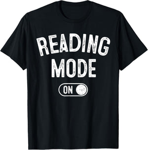 Reading Mode On Funny Book Lover Gift librarian teacher T-Shirt - T-Shirt | Black