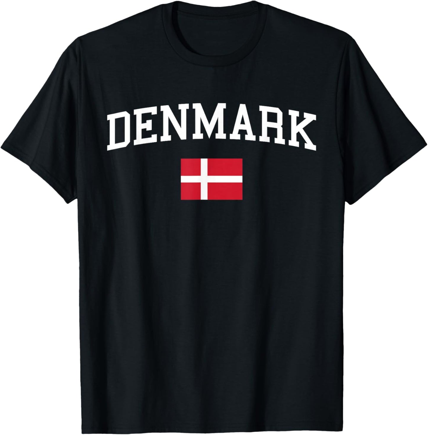 Danish Flag Men Women Kids Denmark T-Shirt - T-Shirt | Black