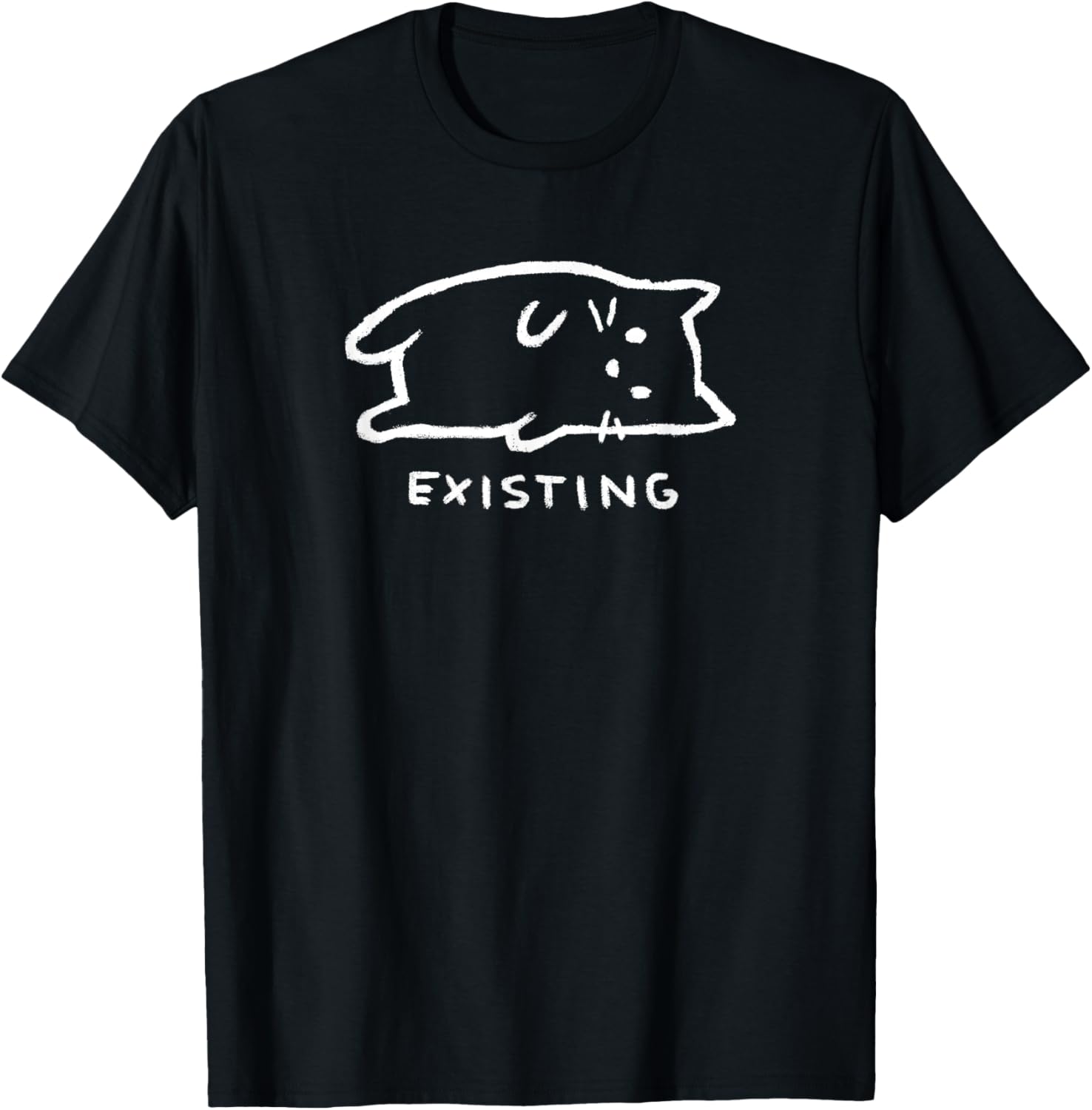 Threadless Fox Shiver Existing Graphic T-Shirt - T-Shirt | Black