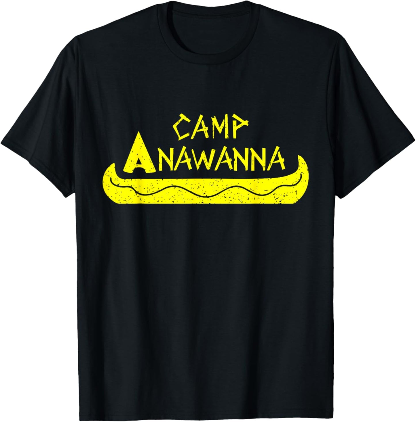 Camp Anawanna Outfits -Adults Vintage Black Small Classic Fit Short Sleeve T-Shirt - T-Shirt | Black