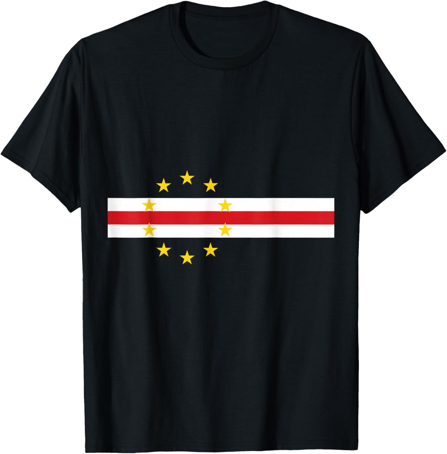 Cape Verde,Cabo Verde Flag T-Shirt - T-Shirt | Black