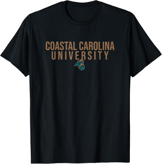 Coastal Carolina University CCU Logo T-Shirt - T-Shirt | Black