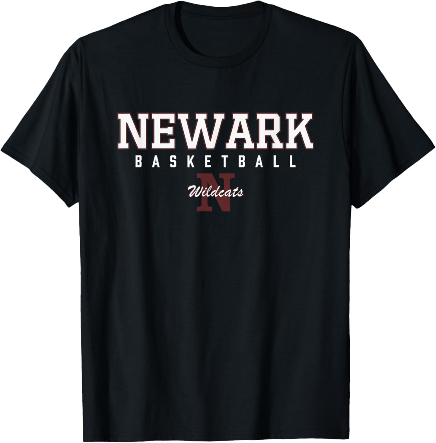 Newark Wildcats Logo Basketball HS T-Shirt - T-Shirt | Black