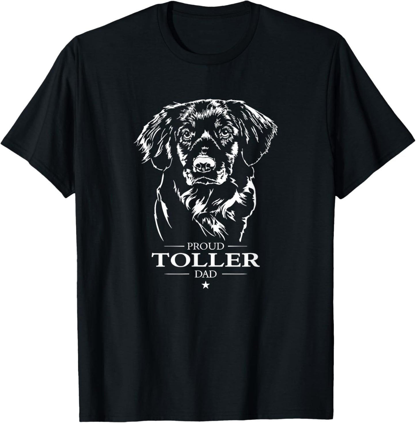 Proud Toller dad Nova Scotia Duck Tolling Retriever dog T-Shirt - T-Shirt | Black