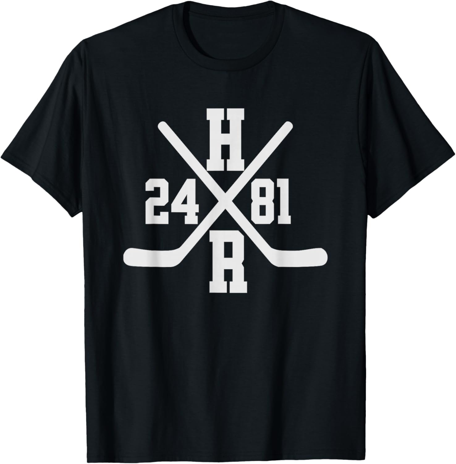 HR 24 81 Hockey T-Shirt - T-Shirt | Black