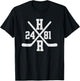 HR 24 81 Hockey T-Shirt - T-Shirt | Black