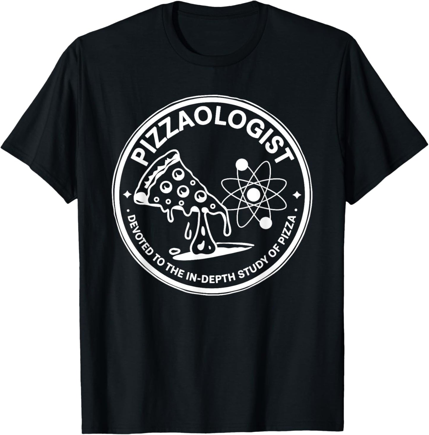 Pizzaologist study of pizza funny Food Lover Pizza Baker T-Shirt - T-Shirt | Black