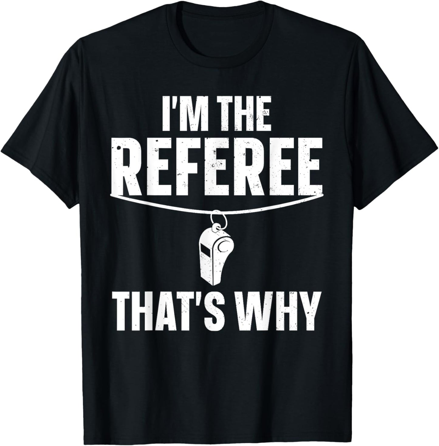 Funny Referee Design Women Sports Ref Gag Referee T-Shirt - T-Shirt | Black