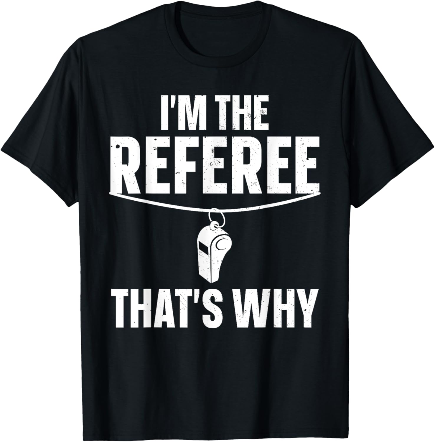 Funny Referee Design Women Sports Ref Gag Referee T-Shirt - T-Shirt | Black