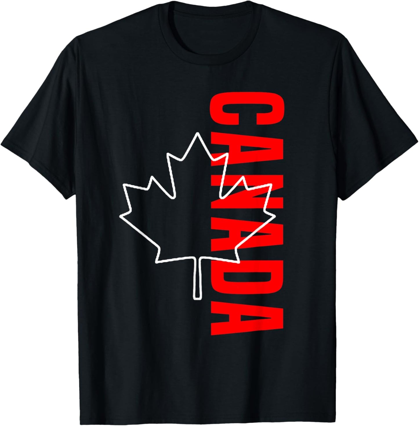 Canada Canada Canada Vancouver Montreal Flag T-Shirt - T-Shirt | Black