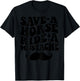 Save A Horse Ride A Mustache T-Shirt - T-Shirt | Black