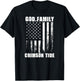 Minden Crimson Tide God. Family. Vintage USA Flag T-Shirt - T-Shirt | Black