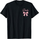 Dada Pink Coquette Bow from Girl for Dad Family Matching T-Shirt - T-Shirt | Black