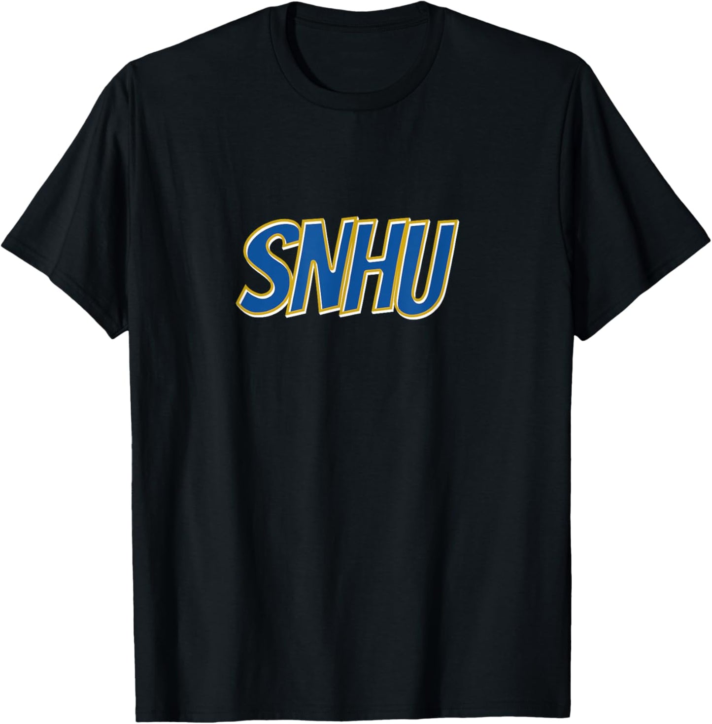 SNHU Arch Vintage Retro College Athletic Sports T-Shirt - T-Shirt | Black