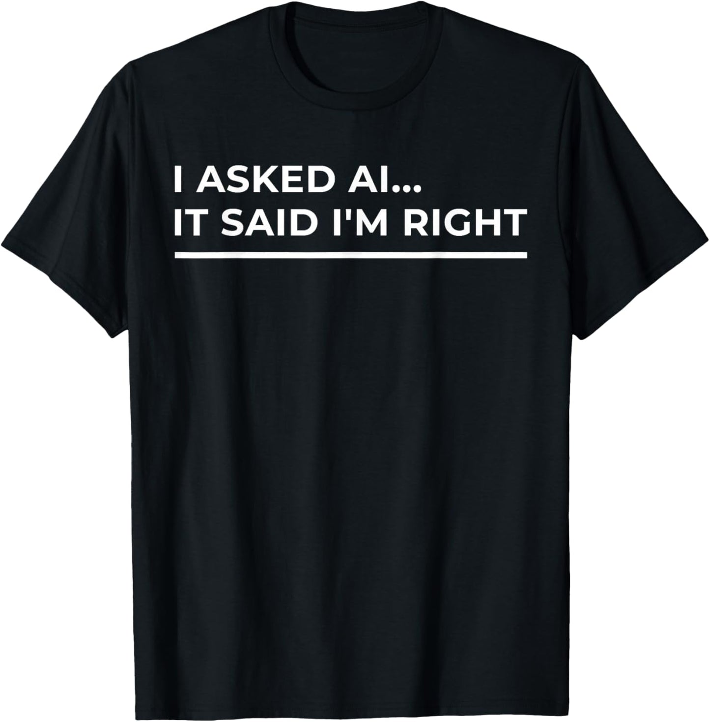 AI Enthusiast Artificial Intelligence Funny T-Shirt - T-Shirt | Black