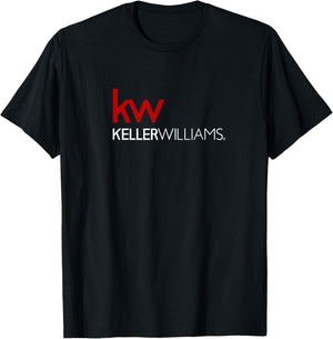 KW - Full Logo - Mixed Red and White T-Shirt - T-Shirt | Black