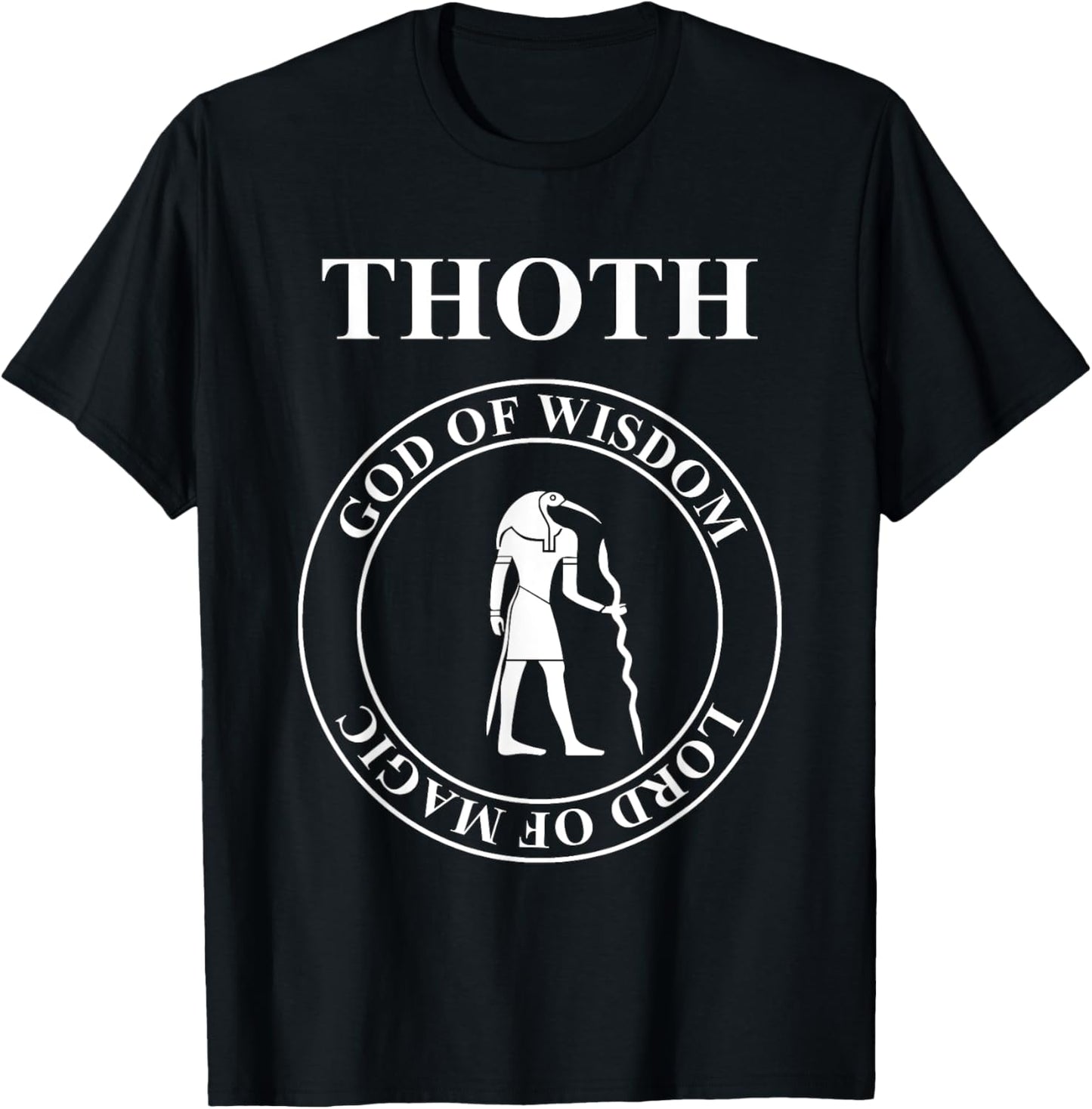 Thoth Egyptian God of Wisdom and Magic T-Shirt - T-Shirt | Black