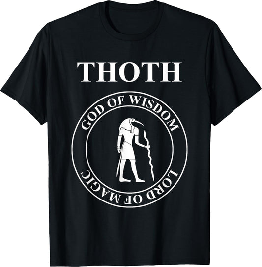 Thoth Egyptian God of Wisdom and Magic T-Shirt - T-Shirt | Black