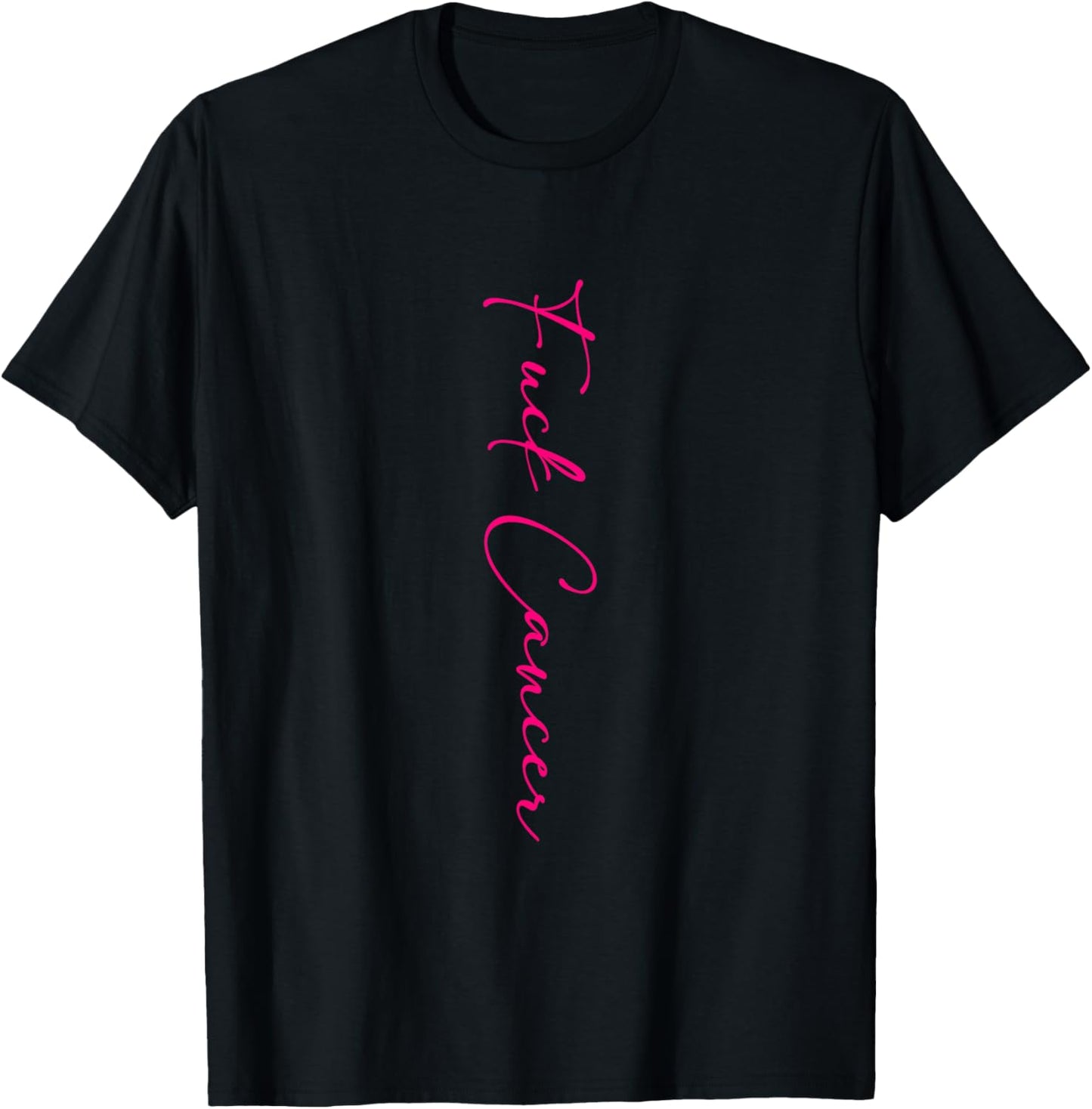 Fuck Cancer Groovy Retro Cancer Awareness Men Women T-Shirt - T-Shirt | Black