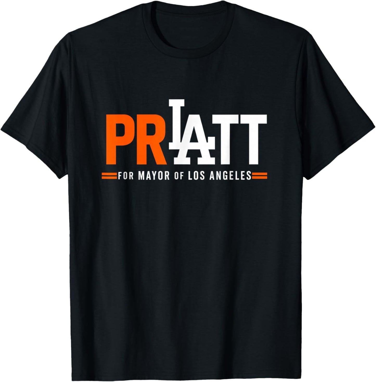 Pratt for Mayor of Los Angeles T-Shirt - T-Shirt | Black