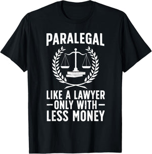 Paralegal Art Women Lawyer Legal Assistant Paralegal T-Shirt - T-Shirt | Black