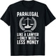 Paralegal Art Women Lawyer Legal Assistant Paralegal T-Shirt - T-Shirt | Black