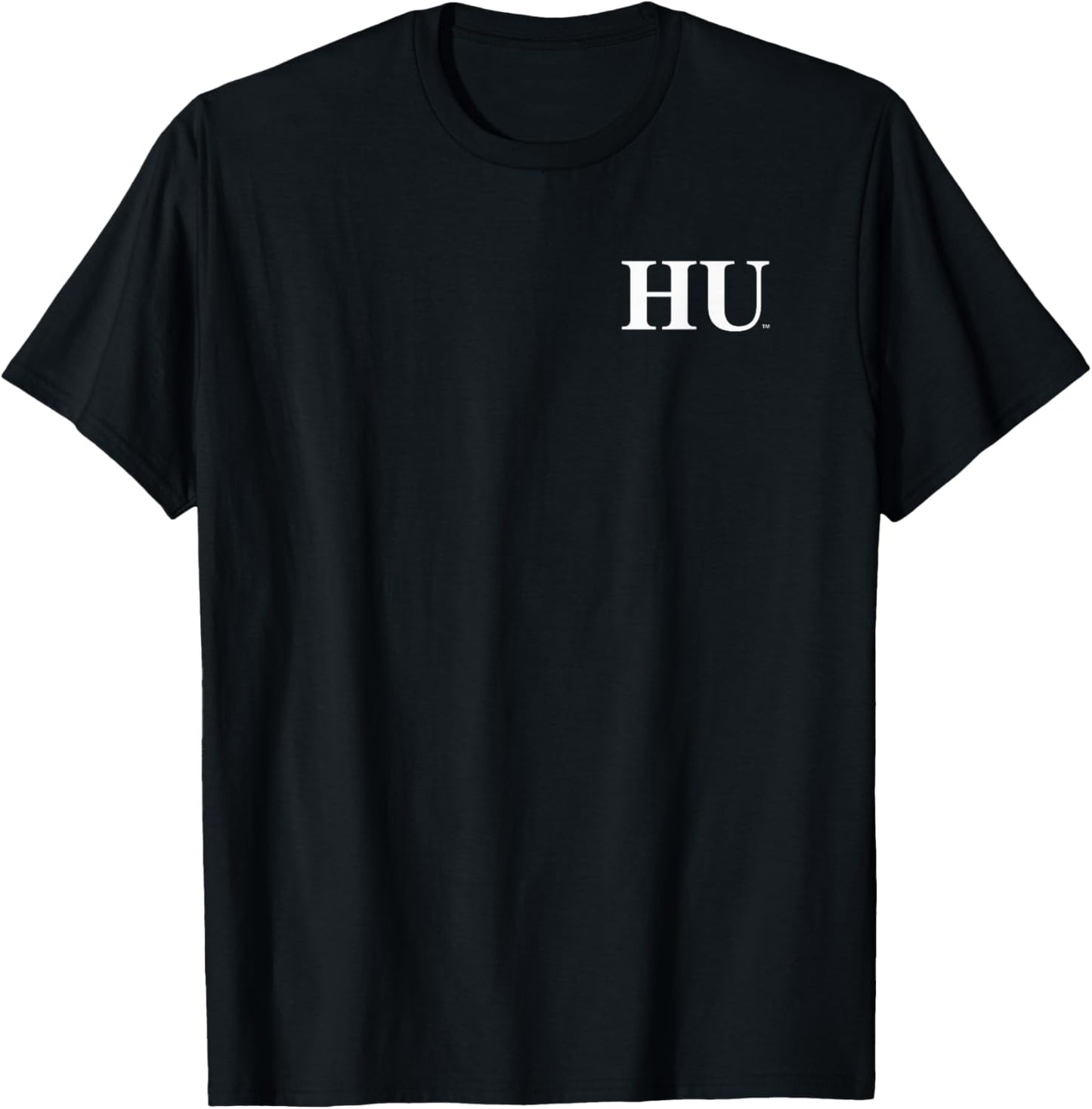 Howard Bison Front/Back Founders Library Black T-Shirt - T-Shirt | Black